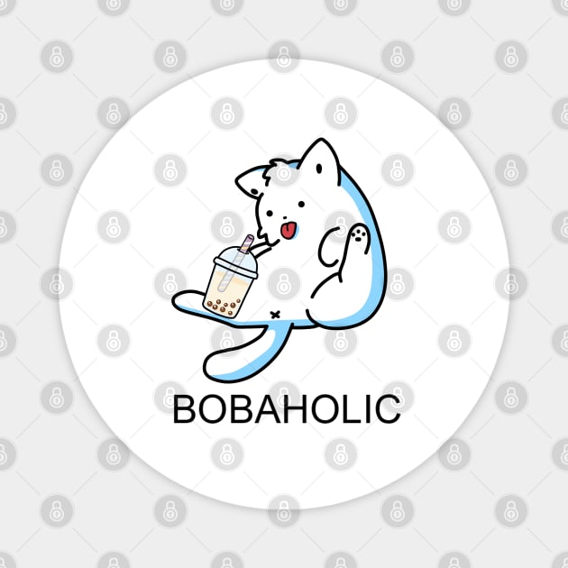 Lazy Bobaholic Kitty! Magnet by SirBobalot